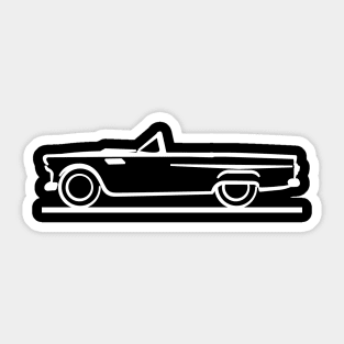 1955 Ford Thunderbird Drop Top White Sticker